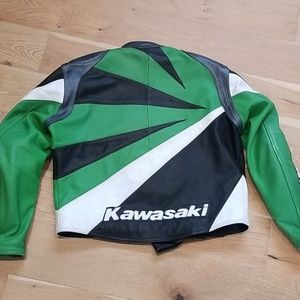 Kawasaki jacket green black white